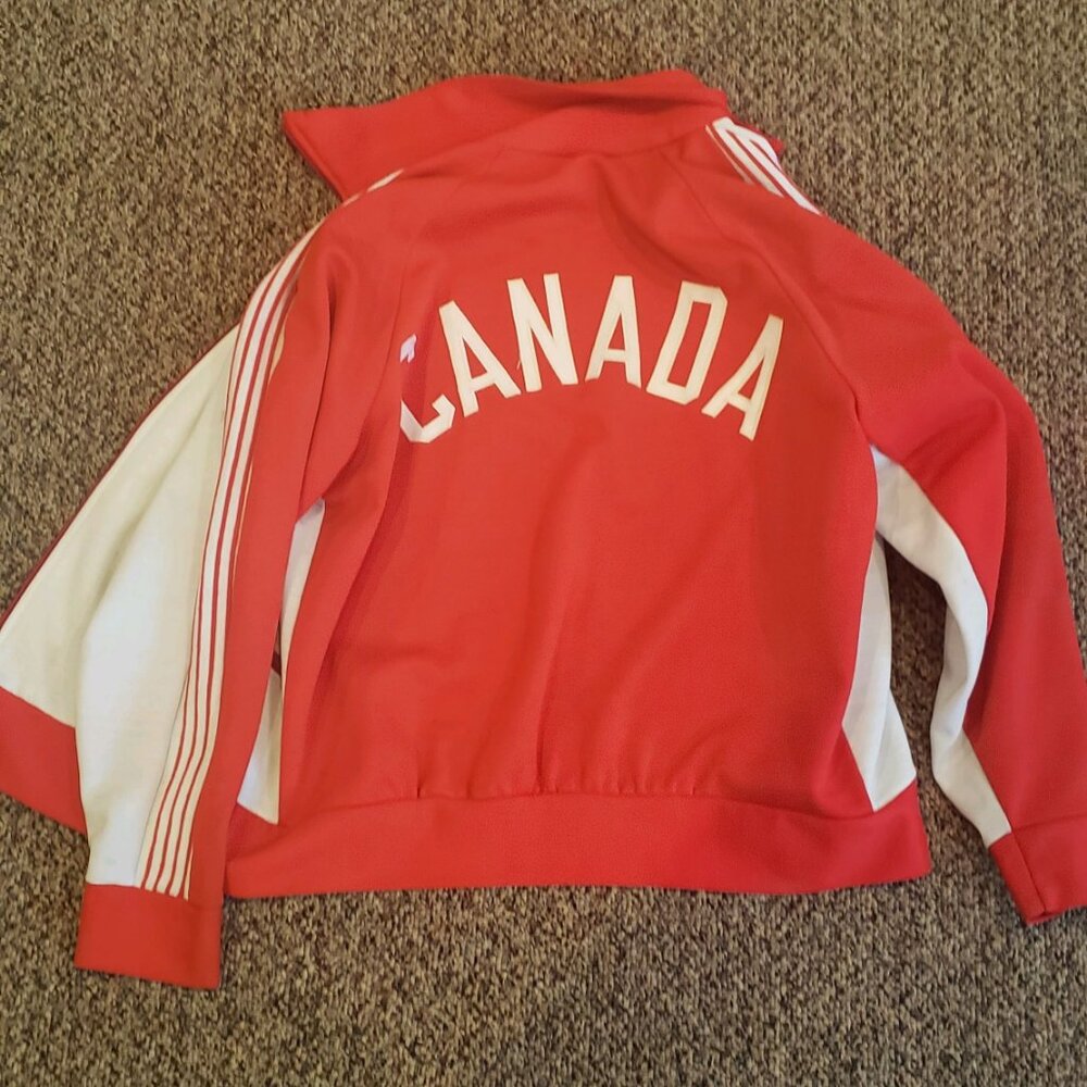 Vintage White Stag Speedo Team Canada Track suit Jacket